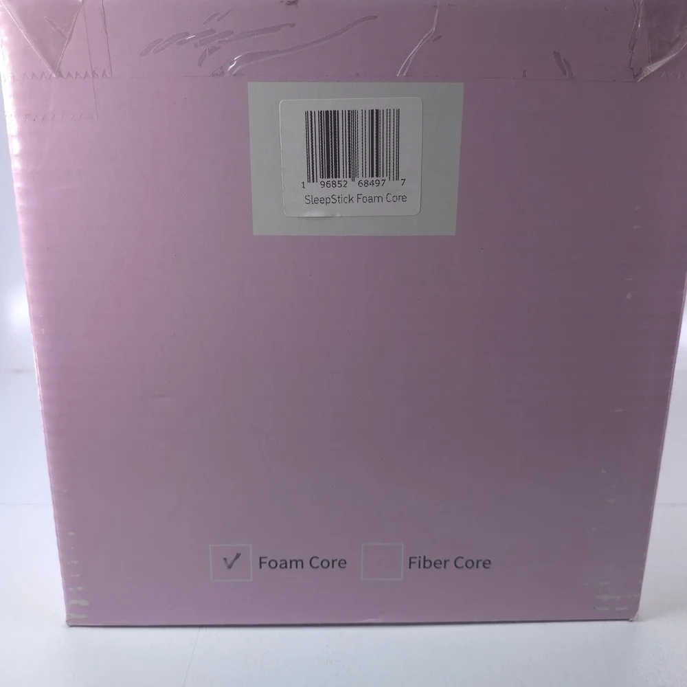 SleepStick Foam Core Body Pillow 40x10 Lavender Lyocell Cover Orthopedic Bolster